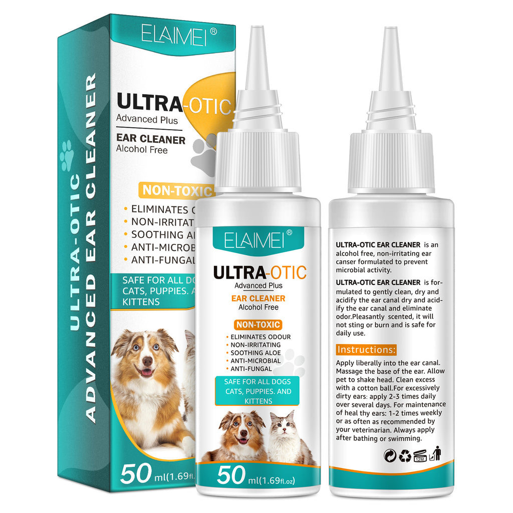 Gentle Ear Cleaner for Cats and Dogs