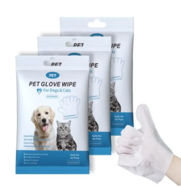 Everyday Grooming Wipes and Gloves