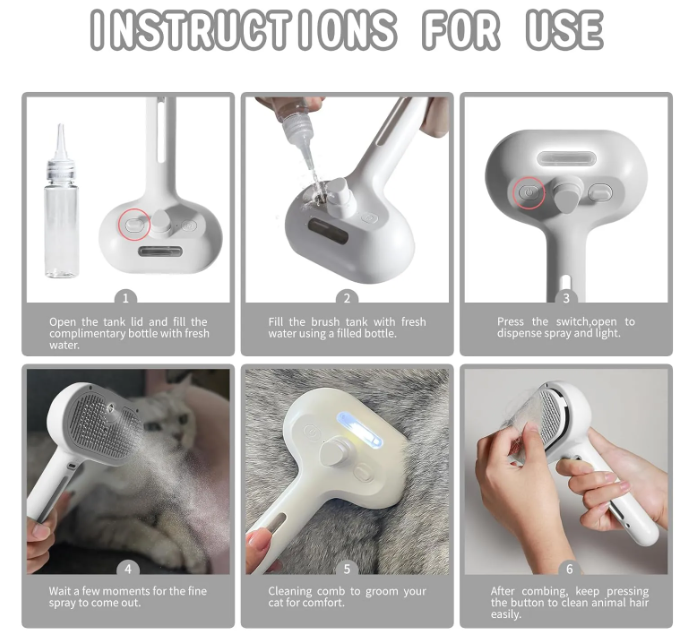 Mist Grooming Brush